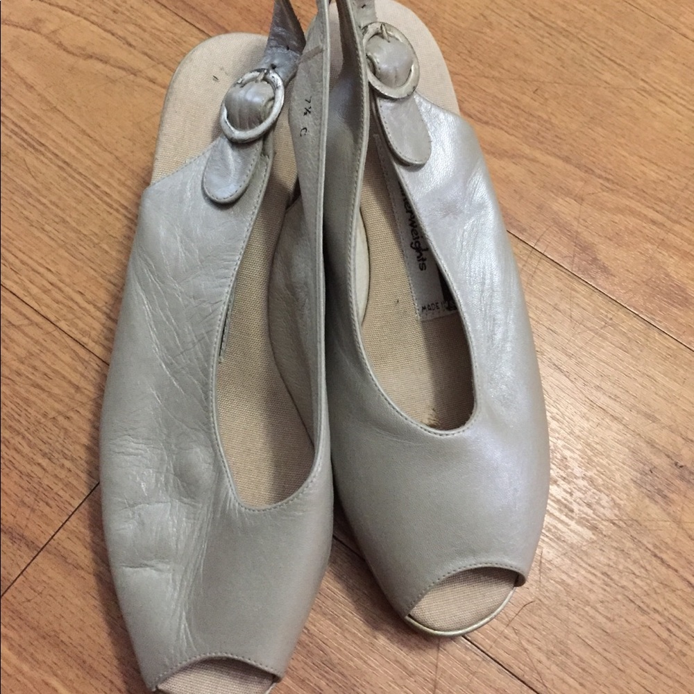 Beige shoes